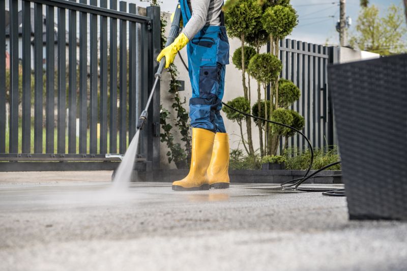 Power Washing Equipment in Use